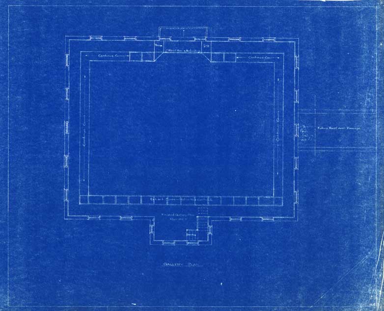 Original blueprint | plan at gallery level